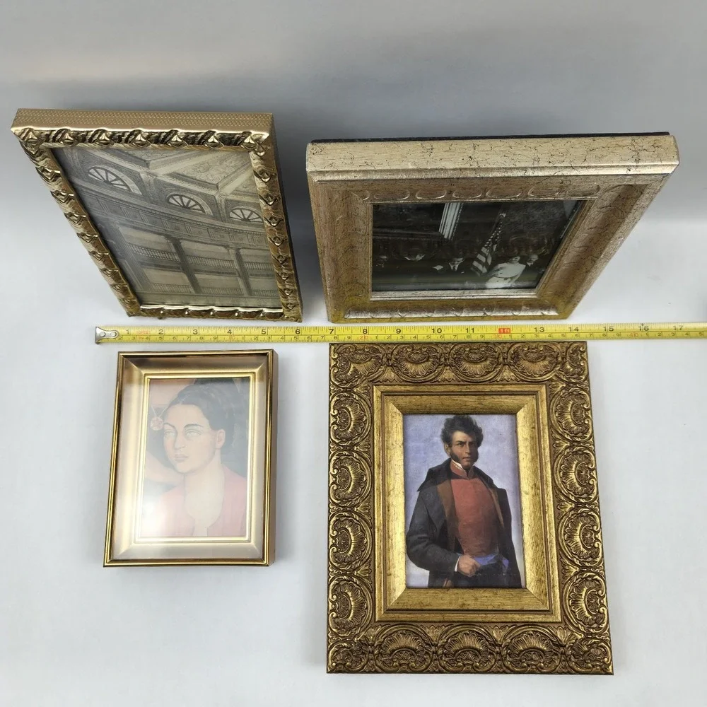 Vintage‎ to Modern Photo Frames Lot, Varying Finishes & Sizes